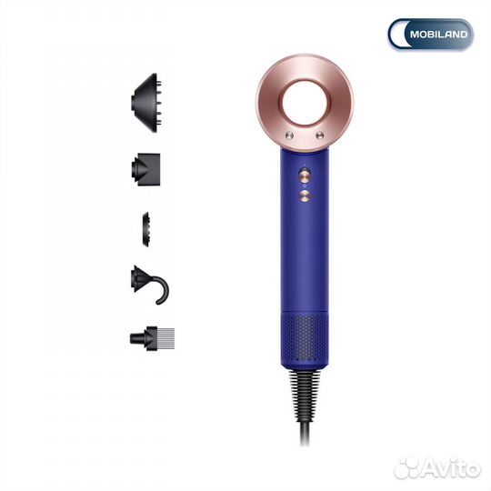 Фен Dyson Supersonic HD15, Vinca Blue/Rose