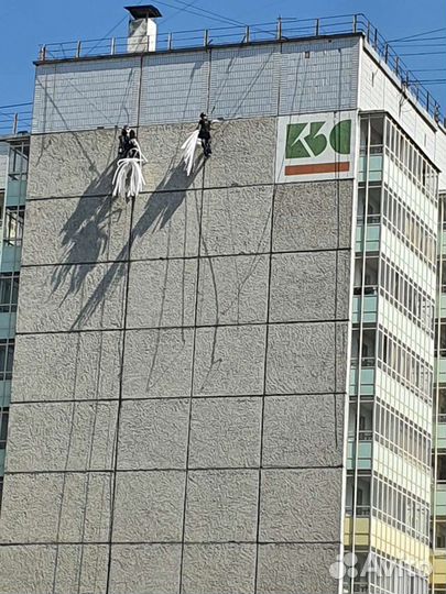 Высотные работы.Ремонт межпанельных швов