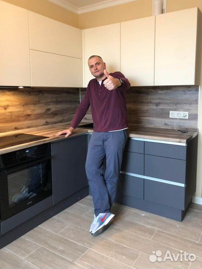 Столешница из камня на кухню с раковиной