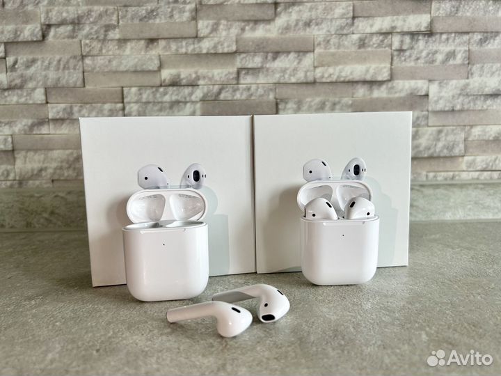 Airpods 2 (чехол в подарок, бесплатная доставка)