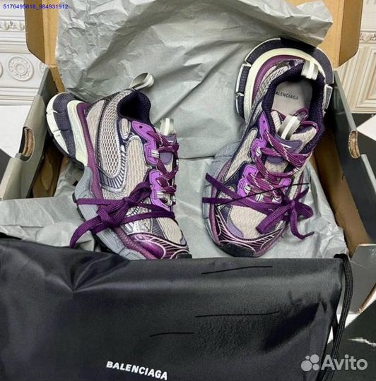 Кроссовки Balenciaga 3xl purple metallica