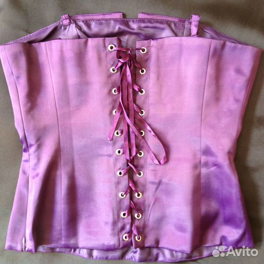 Корсет топ с брошью