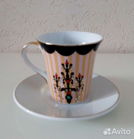 Чайная пара фарфор 210мл