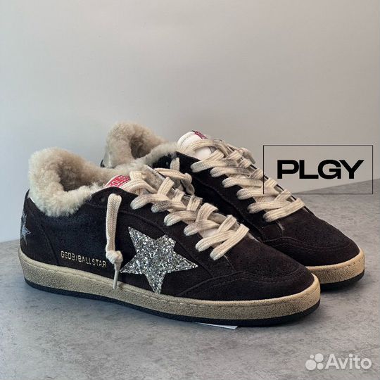 Кеды Golden Goose на меху зимние Ballstar