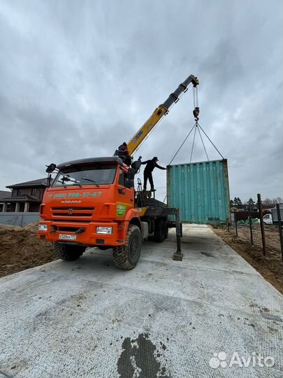 Аренда и услуги манипулятора, стрела 7 т, 20 м, борт 10 т, 6.8 м