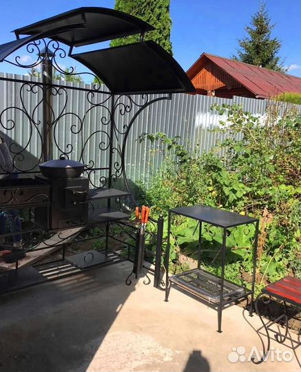 Мангал с навесом от завода