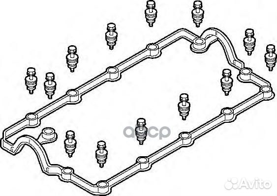 Комплект прокладок клапанной крышки audi: A3 1.9