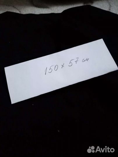 Ткани ссср, вельвет, чёрного цвета, кусок, размер