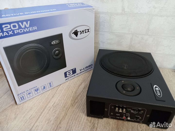 Новый активный сабвуфер syzx V-US80 под сиденье