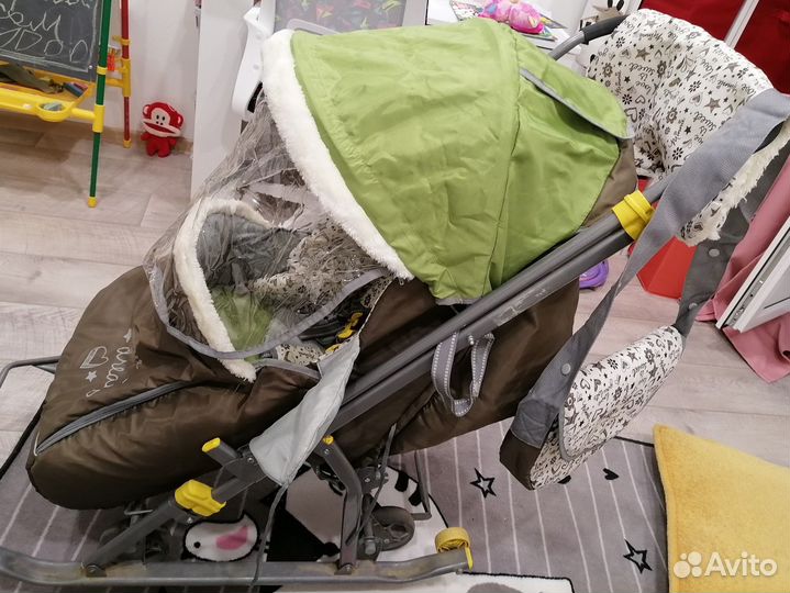 Детские санки коляска