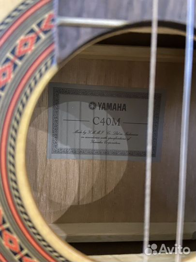 Акустическая гитара yamaha c40m для подростка