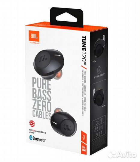 Наушники Bluetooth JBL Tune 120 TWS Black