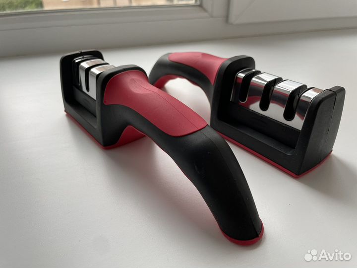 Точилка для ножей и ножниц с 3-мя этапами заточки