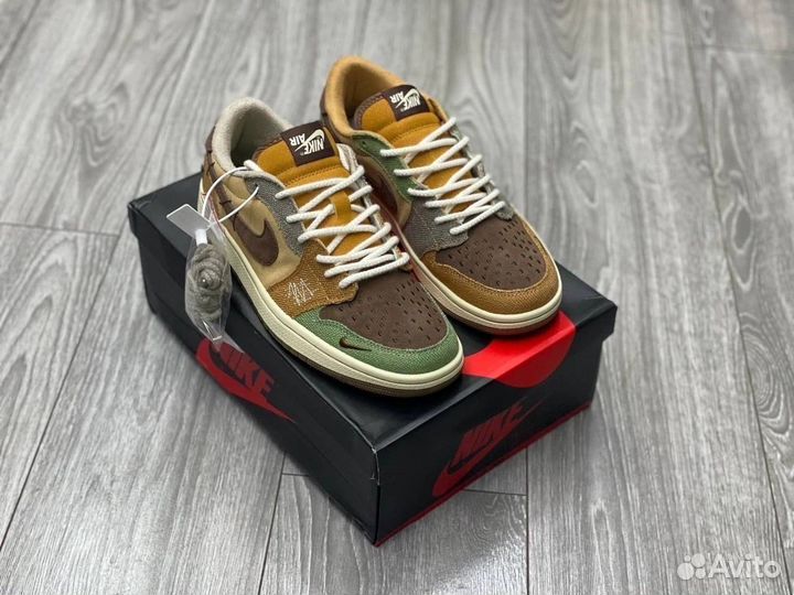 Кроссовки Nike Air Jordan 1 low Voodoo Luxe