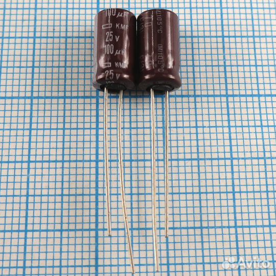 100uF 25v 25v100uF 6X11 KMF - Электролитический ко