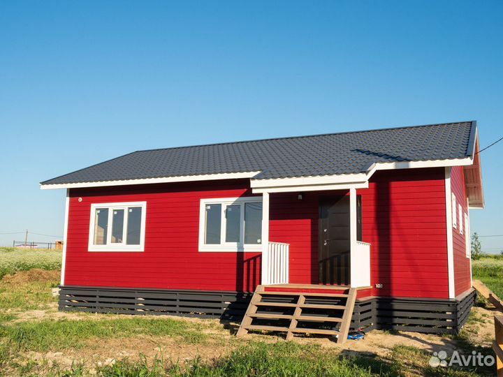 Каркасный дом 88м