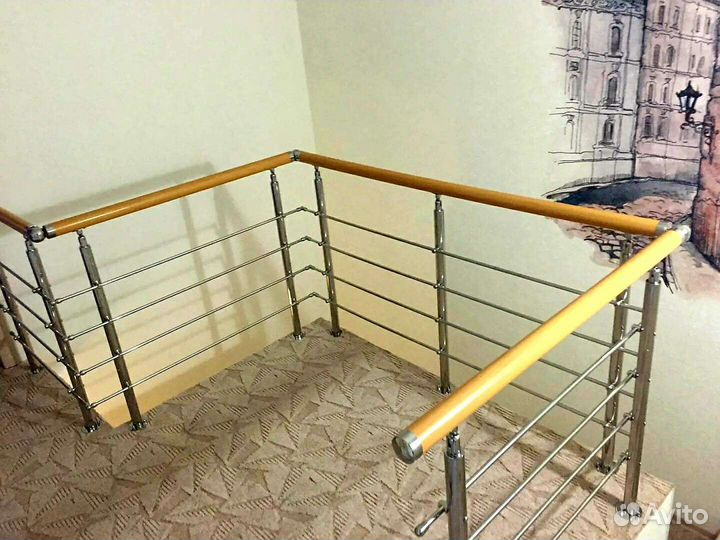 Перила с поручнем пвх