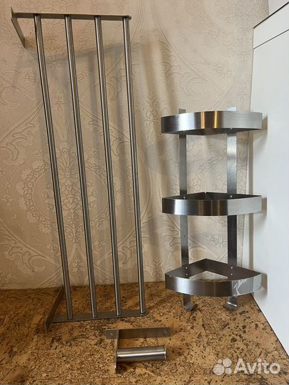 Угловая полка в ванную икеа brogrund