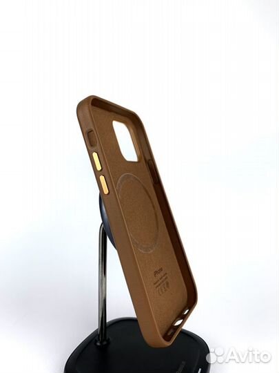 Чехол iPhone 12 mini Кожаный MagSafe