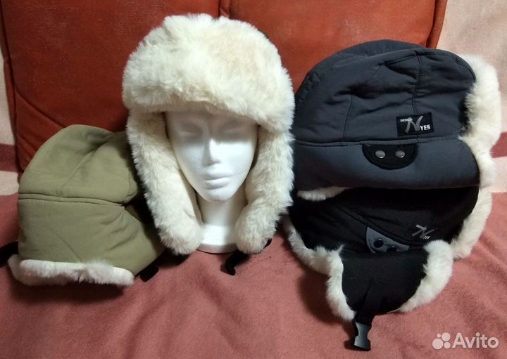 Шапка ушанка меховая универсальная теплая Новинка