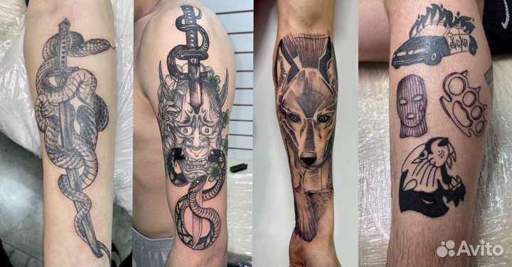 Тату в салоне