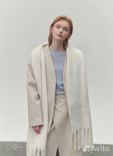 Шарф женский палантин зимний