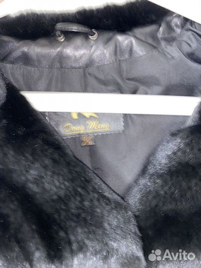 Кожаная куртка с натуральным мехом
