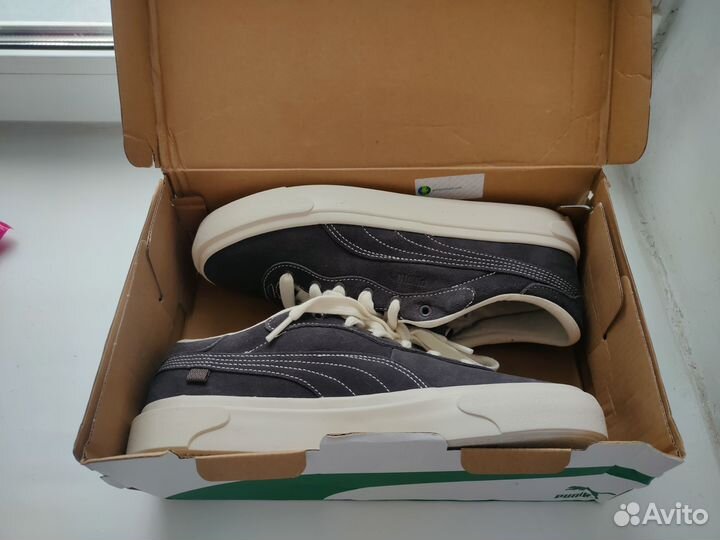 Кеды puma capri royale suede flat dark