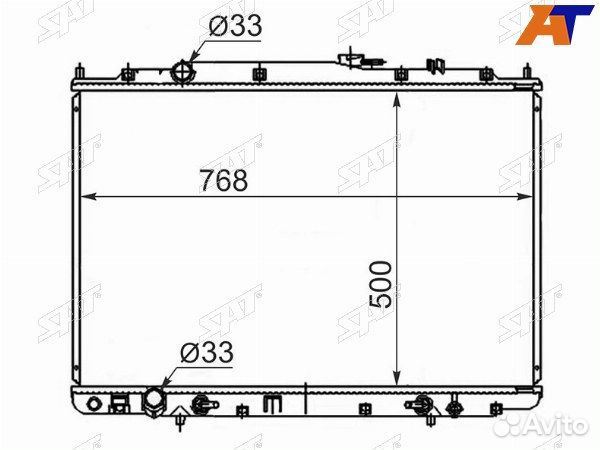 Радиатор Opel Astra 04-13 / Zafira 05-14 / Astra F