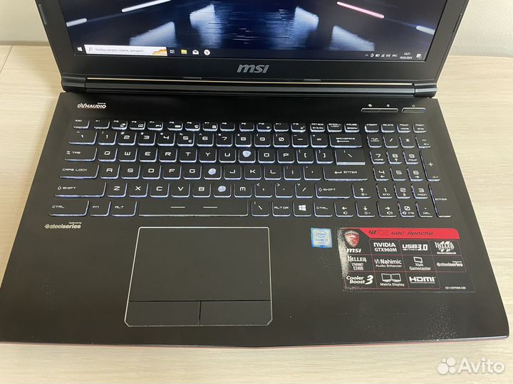 Игровой MSI i7 6700HQ/8Gb/GTX960 2Gb