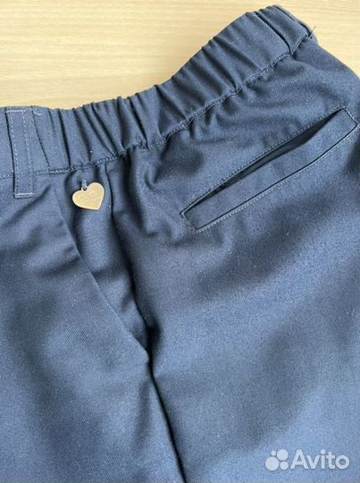 Школьные брюки для девочки 158 Button Blue