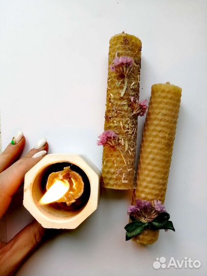 Свечи из натуральной вощины