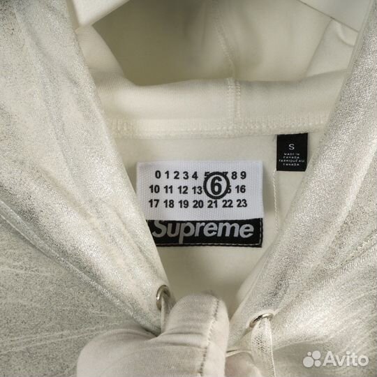 Худи supreme maison margiela ручная окраска