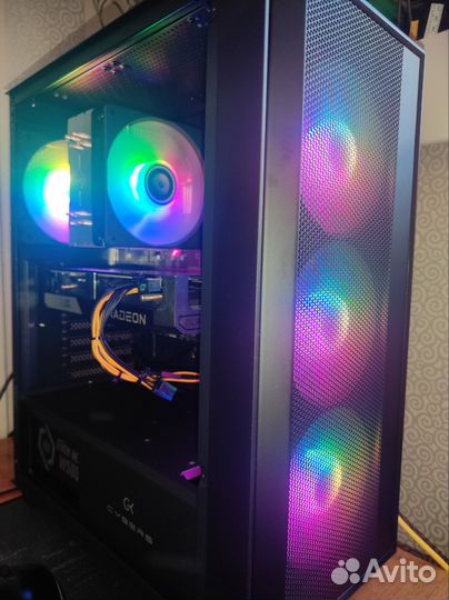 Игровой компьютер Ryzen 5600 RX 6600 16 gb RAM