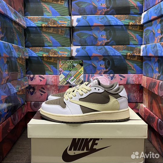 Кроссовки Nike Jordan 1 Retro Low Travis Scott