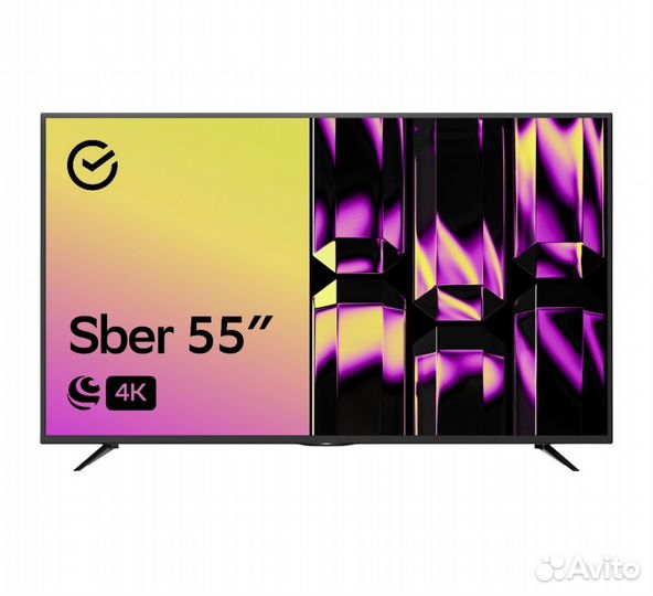 Телевизор 55 дюймов сбер SDX-55U4127, (139 см) 4k
