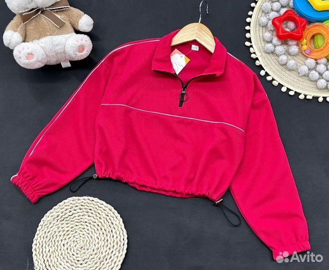 Классная толстовка для девочки, 128-158