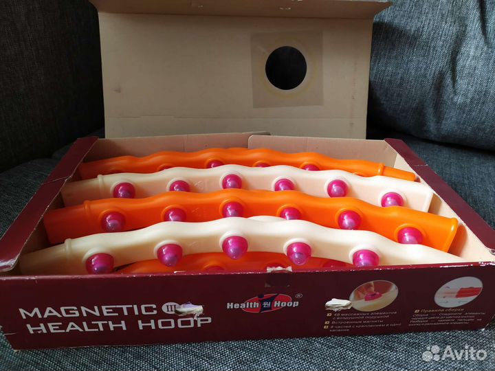 Массажный обруч разборный антицел. с магнитами