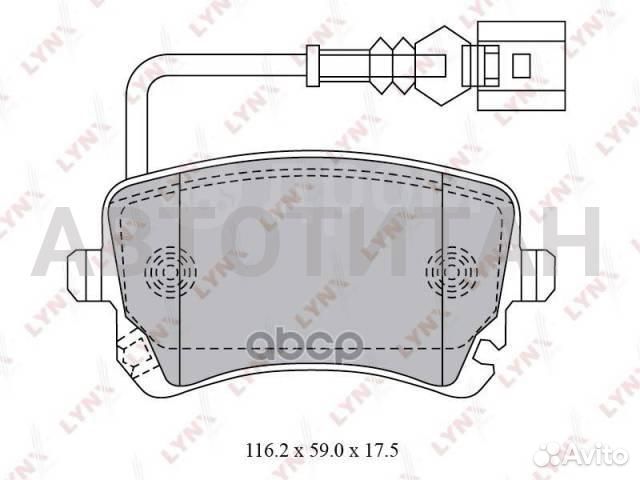 Колодки тормозные дисковые зад volkswagen multivan (7HM, 7HN, 7HF, 7EF, 7EM, 7EN ) 03/volkswagen tra