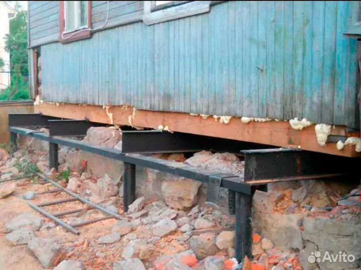 Подъём домов ремонт кровли