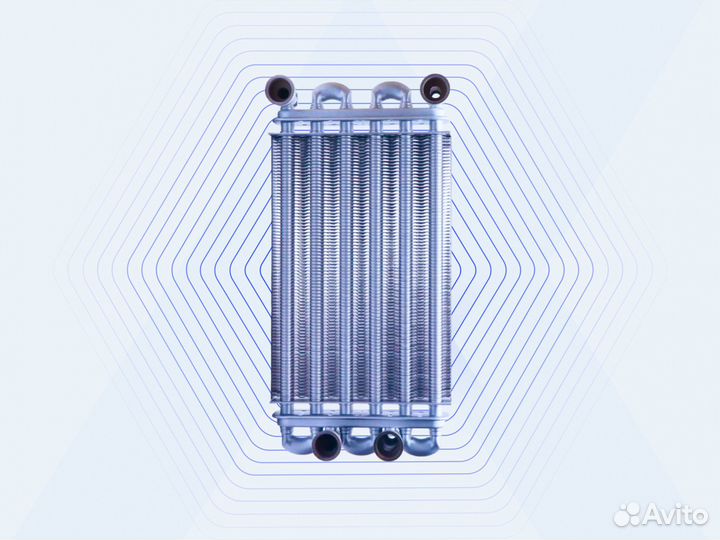 Теплообменник медный битермический для Baxi Main