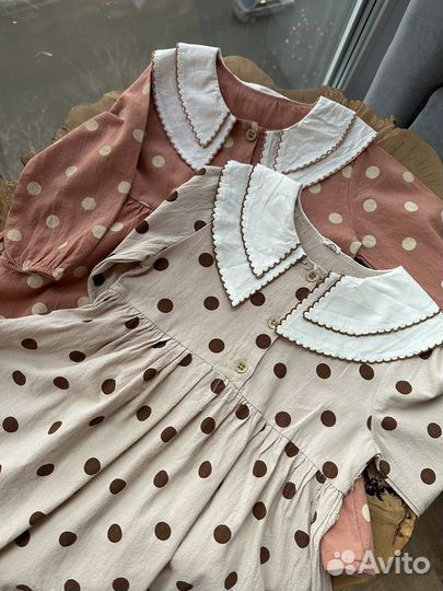 Платье для девочки для двойни новое 98 104