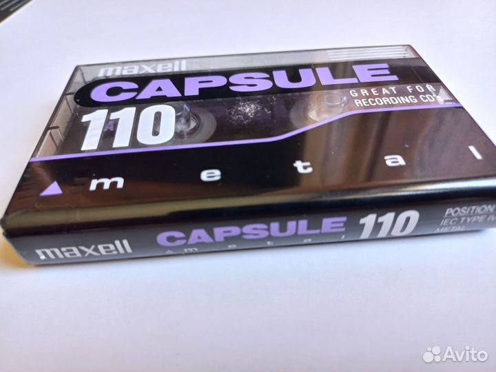 Аудиокассетa Maxell capsule 110 Metal