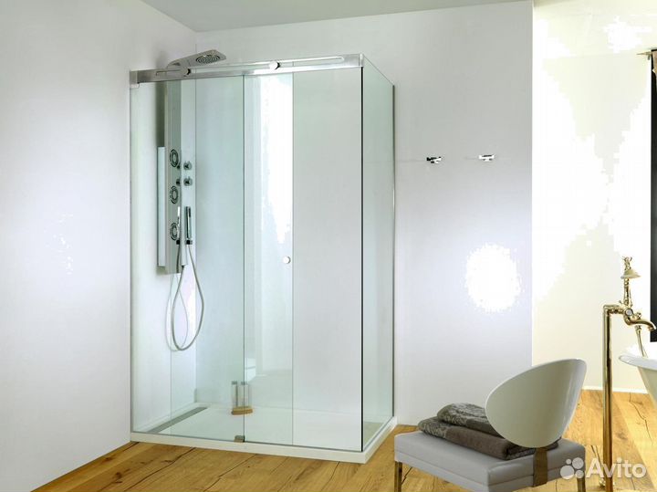 Душевая стеклянная перегородка