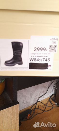 Зимние женские сапоги 38 натуральная кожа