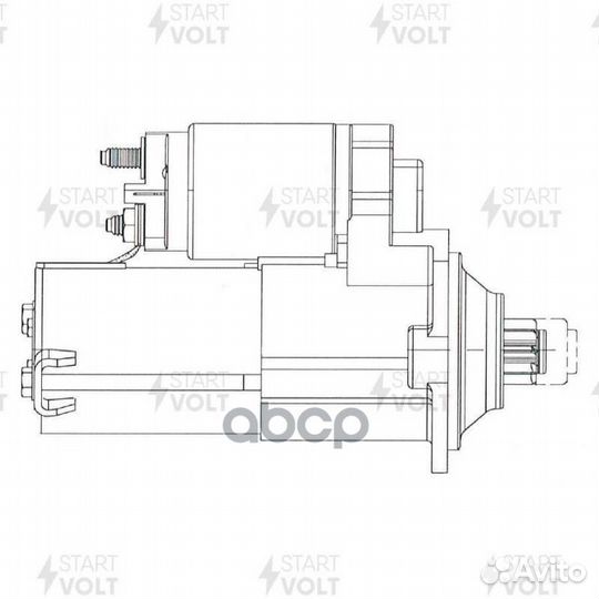 Стартер для а/м Chery QQ6 (06) 1.1i 1,3кВт (LS