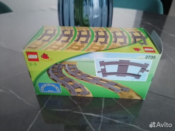 Lego duplo железная дорога + мост +рельсы +стрелки