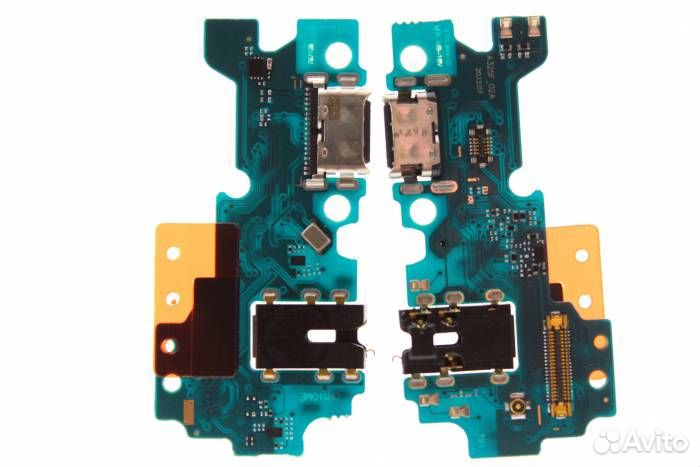 Шлейф для Samsung A325F A32 (плата) + разъем зарядки + разъем гарнитуры + микрофон A+