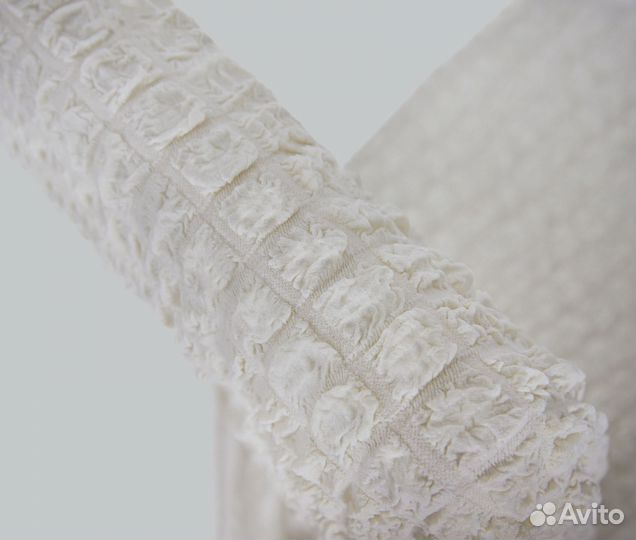 Набор чехлов на стулья со спинкой 6 шт, Молочный