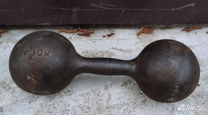 Гири 16 кг 1 пуд гантель 12 кг старые